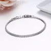 2mm 135 1517cm Cluster CZ Link Chain Tennis Armbanden Voor Vrouwen Meisjes Vriend Sieraden Dunne Messing Goud kleur Pulsera Bracciali L230704