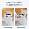 Waste Bins 13L/15L intelligent trash can with automatic sensor dust collector sensor electric trash can household kitchen and bathroom trash can 230711