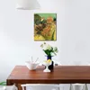 Fine Art Toile Peinture Jardin Fleuri avec Chemin Fabriqué À La Main Vincent Van Gogh Reproduction Oeuvre Décor À La Maison