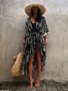 Basic Casual Dresses Summer Swimwear Covering Kimono Cape Town Women's Beach Pareo Dress Vacation Women's Clothing Tunic Bikini Covering Kimono 230711