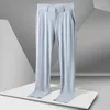 Pantaloni da uomo estivi resistenti ai raggi UV Ice SWilk Pantaloni casual sottili a prova di sole elasticizzati lunghi