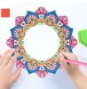 1PC Crafts Diy Diamond Painting Mirror Mandala Pattern Rhinestone Embroidery Mosaic Makeup Mirror Wall Hanging Ornament Decor Gift for Girl i0714