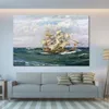 Voile Marine toile Art la chine thé Clipper Shun Lee Montague Dawson peinture à la main paysage marin décor à la maison