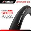 Велосипедные шины Vittoria Corsa Speed ​​700x25c G2.0 Бесконечная дорожная дорожная шины Полный черный клинчер.