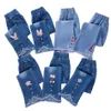 Jeans Princesa Niñas Ropa para niños Pantalones Adolescente Pierna ancha Ropa para niñas Flared Slim Fit Para niños de 2 a 12 años 230711