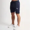 Herren-Shorts, Baumwolle, bestickt, kurze Streetwear, modische Freizeithose, Jogger, Fitnessstudio, Laufen, Workout, Fitness, Sport