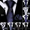 Bow Ties 1 Set Arrowhead Type Tear Resistant Daily Wear Party Banquet Tie Cufflinks Pocket Squares Men Necktie Clothing Accessory