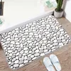 Bath Mats Bathroom Mat Bathtub Side Carpet Non-slip Absorbent Bathroom Doormat Soft Coral Velvet Offset Printing Bathroom Accessories 230711