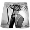 Spodenki męskie Phechion moda mężczyźni/kobiety John Wayne 3D drukuj Casual nowość Streetwear mężczyźni luźne sportowe L59
