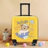 Suitcases Children's Draw-Bar Luggage Girl Cute 18-Inch Universal Wheel Cartoon Boarding Bag Student 20-Inch Custom Small Leather