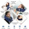 Travesseiro em forma de U de espuma viscoelástica para pescoço Travesseiros de viagem macios Massagem para dormir Avião Cervical Cuidados de cama 230711