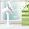 Electric Fans Cameras USB Rechargeable Table Cooling Fan Negative Purifying Air 6-gear Wind Adjusted 90 Rotation Timed Silent for Home Office