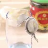 Infusor de bolas de té de malla de acero inoxidable, 100 Uds., colador de esfera de bloqueo, filtro de té de especias, filtración, taza de bola de hierbas, herramientas para bebidas