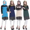 Odzież etniczna DJGRSTER muzułmanki z długim rękawem sukienka dubaj Maxi tunika Jalabiya islamska szata Kaftan moda marokańska