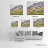 High Quality Handcrafted Vincent Van Gogh Oil Painting The Alpilles Landscape Canvas Art Beautiful Wall Decor