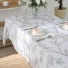 طاولة قطعة قماش كورية الضوء الفاخرة مستطيلة المائدة المائدة المائدة الحديثة والبسيطة التجميل الريفي ديكور بوليستر FG584