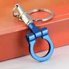 Keychains Auto Trailer Hook Model Keychain Creative Car Part Connecting Rod Keyfob Key Chain Ring Accessories