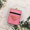 Earphone Accessories Fashion Designer Earphone Cases For e New3 Airpod Pro 12 Cover Metal Triangle Sign Pink Cute Earphones Protective Covers Headset Case JO