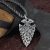 Chains Selling Vintage Ethnic Viking Compass Necklace Men Retro Zinc Alloy Arrow Pendant For Jewelry Gift Him