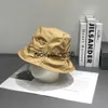 Szerokie brzegowe czapki wiadra czapki luksusowe Casquette Bucket Hat Designer list haftowany warsztat odcienia x0712