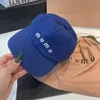 2023 Miu Woman Hat Men Embroidered Cowboy Baseball Hats Designer Sun for Cap Fashion Women G