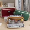 Ins Large Capacity Pencil Bag Aesthetic School Cases Kawaii Stationery Box Zipper Pouch Students Supplies