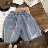 Shorts Garçons Jeans Déchirés Été 2023 Style Coréen Garçon Fille Bébé Pantalon À La Mode Enfants 230711