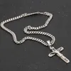 Pendant Necklaces Stainless Steel Crucifix Jesus Cross Necklace Pendant Multilayer Jesus Christ Crucifix Necklaces with 24'' Chain Top Quality HKD230712