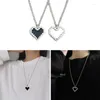 Anhänger Halsketten 2 teile/satz Damen Schlüsselbein Kette Neck Bands Choker Halskette Mode Schmuck Geschenk für Paar Liebhaber