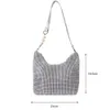 Evening Bag INS Fashion Square Dam Messenger Designer Pearl Chain Shoulder Corssbody Bags 230711