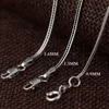 Pendanthalsband Balmora Real 925 Sterling Silver Foxtail Chains Chokers Långa halsband för kvinnor Män Chic Chain Jewelry Accessory 16-32 tum HKD230712