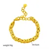 DIEYURO stal nierdzewna 316L złoty kolor gruby łańcuszek bransoletka dla kobiet moda nieblaknące bransoletki biżuteria urodzinowa prezenty Pulsera L230704