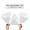 Diffuseurs Flash Mini Softbox Pliante Photographie Photo Studio Softbox Lumière LED Soft Box Photo Fond Kit Boîte à Lumière pour Appareil Photo Reflex DSLR R230712