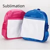 Gros Sublimation Blanc Sac D'école Sac À Dos Sac À Bandoulière Maternelle Enfants Livre Packs Transfert Thermique Chaleur Imprimer Étudiant Sac À Dos Sacs Imprimer Photo DIY Cadeaux