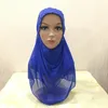 Ethnic Clothing Muslim Ladies Headdress Fashion Hijab Mesh Turban Hat Islamic Beaded Wrapped Cap Arabian Headwear Light Hats