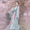 Stage Wear 2021 Summer Ancient Chinese Folk Dance Costume Donna Hanfu Tang Suit Fata Performance Retro Cardigan Dress Cosplay235S