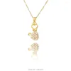 Подвесные ожерелья винтажные золотые ожерелье Женщины ювелирные украшения для женщин
