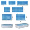 Andere Pools SpasHG Schwimmbadabdeckung, rechteckig, Solar, Sommer, wasserdicht, Poolwanne, Staub, Outdoor, PE-Luftpolsterfolie, Decke, Zubehör, Poolabdeckung, Drop 230712