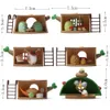 Kitchens Play Food 6 Pcsset Cute Japan Anime Sumikko Gurashi Tree Stump House Vacation Doll PVC Modello Action Figure Giocattoli Scrivania Car Ornament Decor 230712