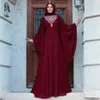 Musulmano Abaya Abito in pizzo Cardigan Abito lungo Abiti Kimono Jubah Ramadan Medio Oriente Thobe Servizio di culto Abbigliamento di preghiera islamico270i