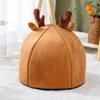 1pc noël wapiti forme conception maison pour animaux de compagnie lit chaud chat grotte pour chats d'intérieur petits chiens