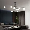 Lustres Lustre Moderne Style Minimaliste Maison Salon Lampes Chambre Décor Pendentif Lampe G9LED Fer Art Luminaire Suspendu