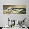 Peint à la main paysage impressionniste toile Art mural la mer très retentissante oeuvre moderne beau décor de salle à manger