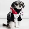 Dog Apparel Classic Patchwork Designer Pet Coats Ins Fashion Thicken Bldog Jacket Winter Warm Personality Teddy Outerwears Dhbna