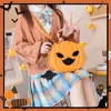 Bolsas de noite em forma de abóbora de halloween para mulheres bolsas de ombro de abóboras diárias para meninas bolsas de corrente crossbody bolsas de couro do plutônio