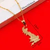 Collares colgantes Reino Unido Mapa Joyas Color oro británico Reino Unido Gran Bretaña Irlanda del Norte