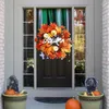 Strona dekoracji jesień znak sezonowy wieniec na drzwi dom wiejski salon parapetówkę prezenty na akcesoria dekoracyjne G99A