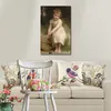 Hand Painted Canvas Art William Adolphe Bouguereau's Classic Portrait Painting Plums Study Room Decor