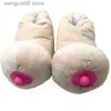 Slippers Couple Bedroom Fun Home Slippers Women Cute Breasts Winter Warm Slipper One Size 36-41 Ladies Slippers Snug Sneakers Woman Shoes T230712