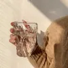 マグガラス水カップツイストフォールドカップ家庭用フルーツジュースティーカップ素敵なビールカップスタイルミルクカップコーヒーマグ R230712
